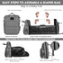 ITACIA Grey Baby Backpack – Chic, Waterproof & Convertible